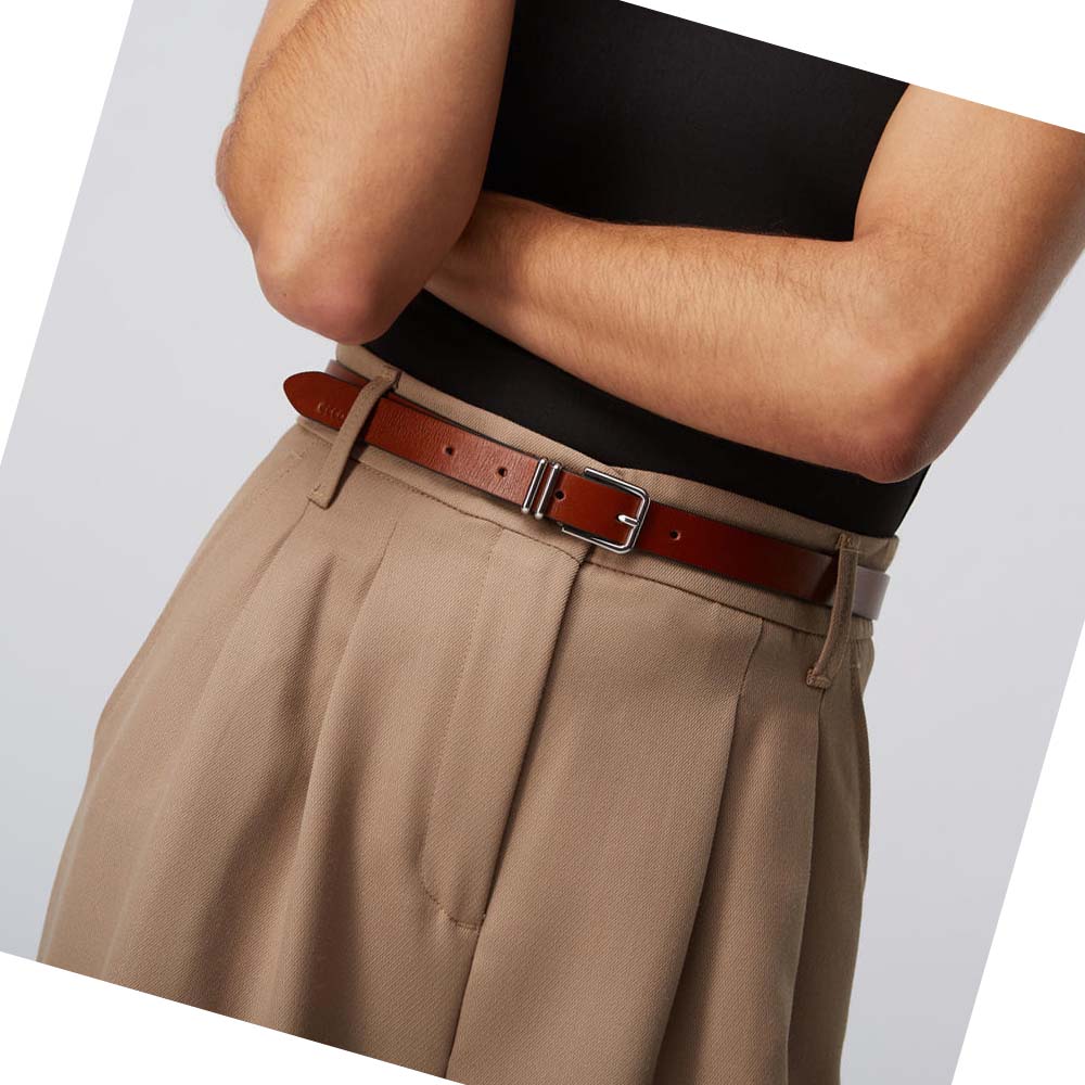 Men's Ecco FORMAL METAL KEEPER Belts Brown | Canada 805FDN